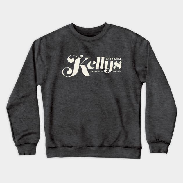 The Office - Kellys Bar & Grill White Crewneck Sweatshirt by CuppaJoey